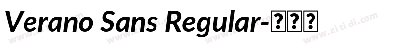 Verano Sans Regular字体转换